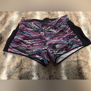 Fabletics Women's Vibrant Striped Athletic Shorts-Small